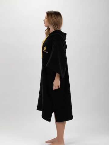 Pacifique Sud Sports robe 'Poncho Surf - Einheitsgröße - Tencel - Mit Ärmeln' in Black