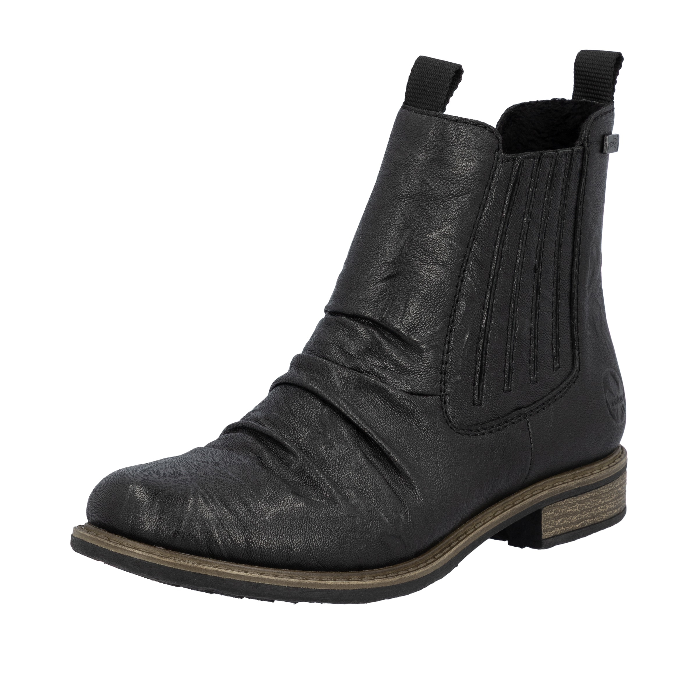 Chelsea Boots Rieker en noir : devant
