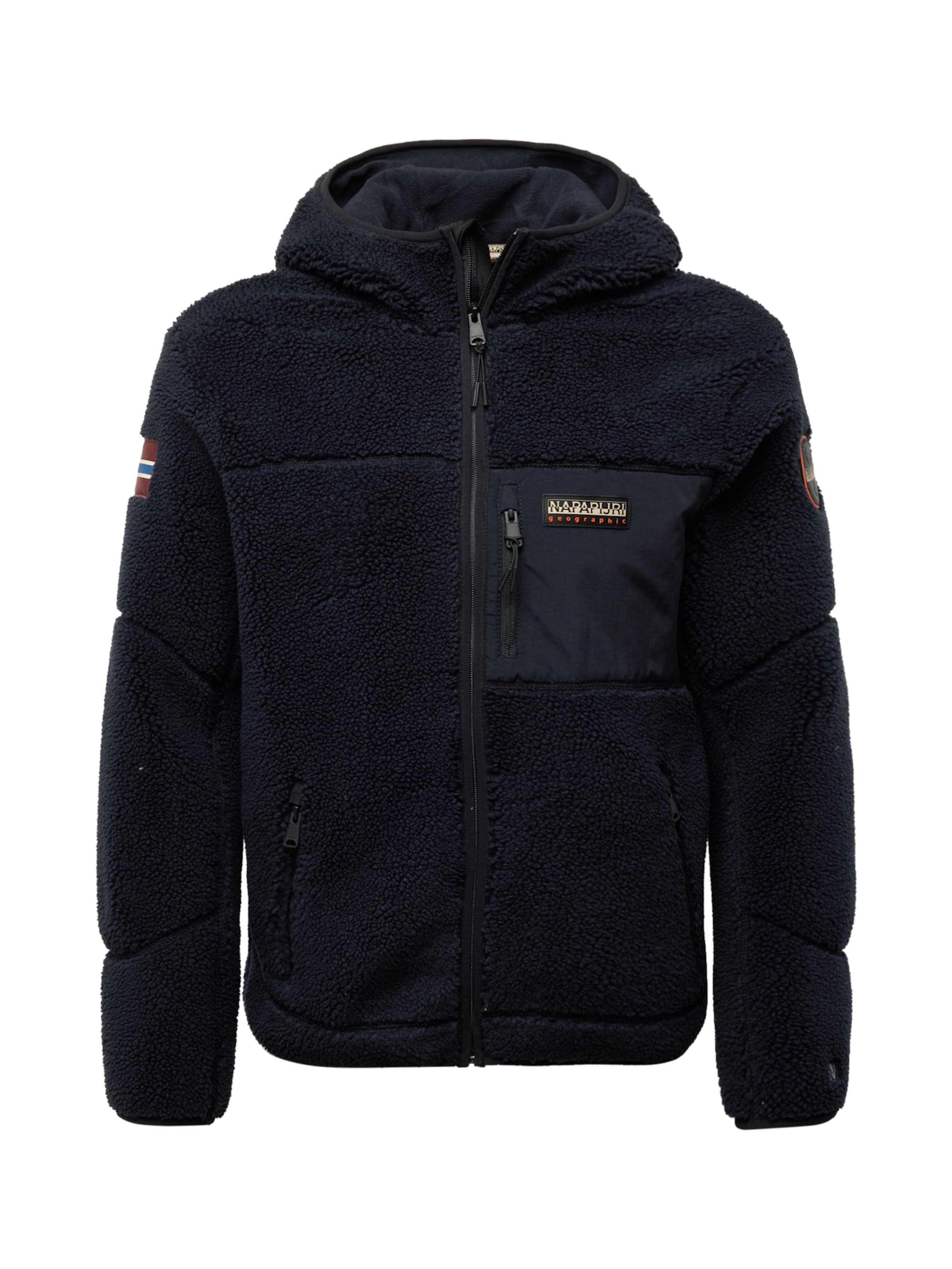 Giacca di pile 'Yupik' di NAPAPIJRI in nero: frontale