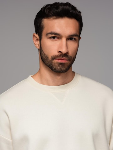 Sweat-shirt Ombre en beige