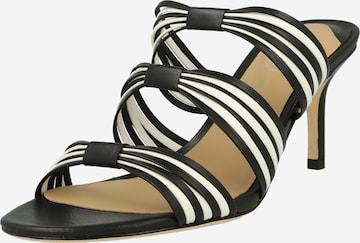 Lauren Ralph Lauren - Zapatos abiertos 'LORRAINE' en negro: frente