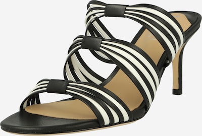 Lauren Ralph Lauren Mule 'LORRAINE' en noir / blanc, Vue avec produit