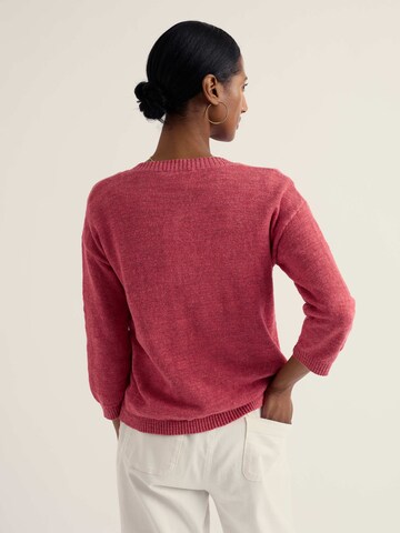 Cardigan 'Pentire Steps' Seasalt Cornwall en rouge