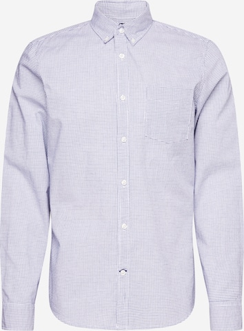 GAP Regular fit Shirt in Blauw: voorkant