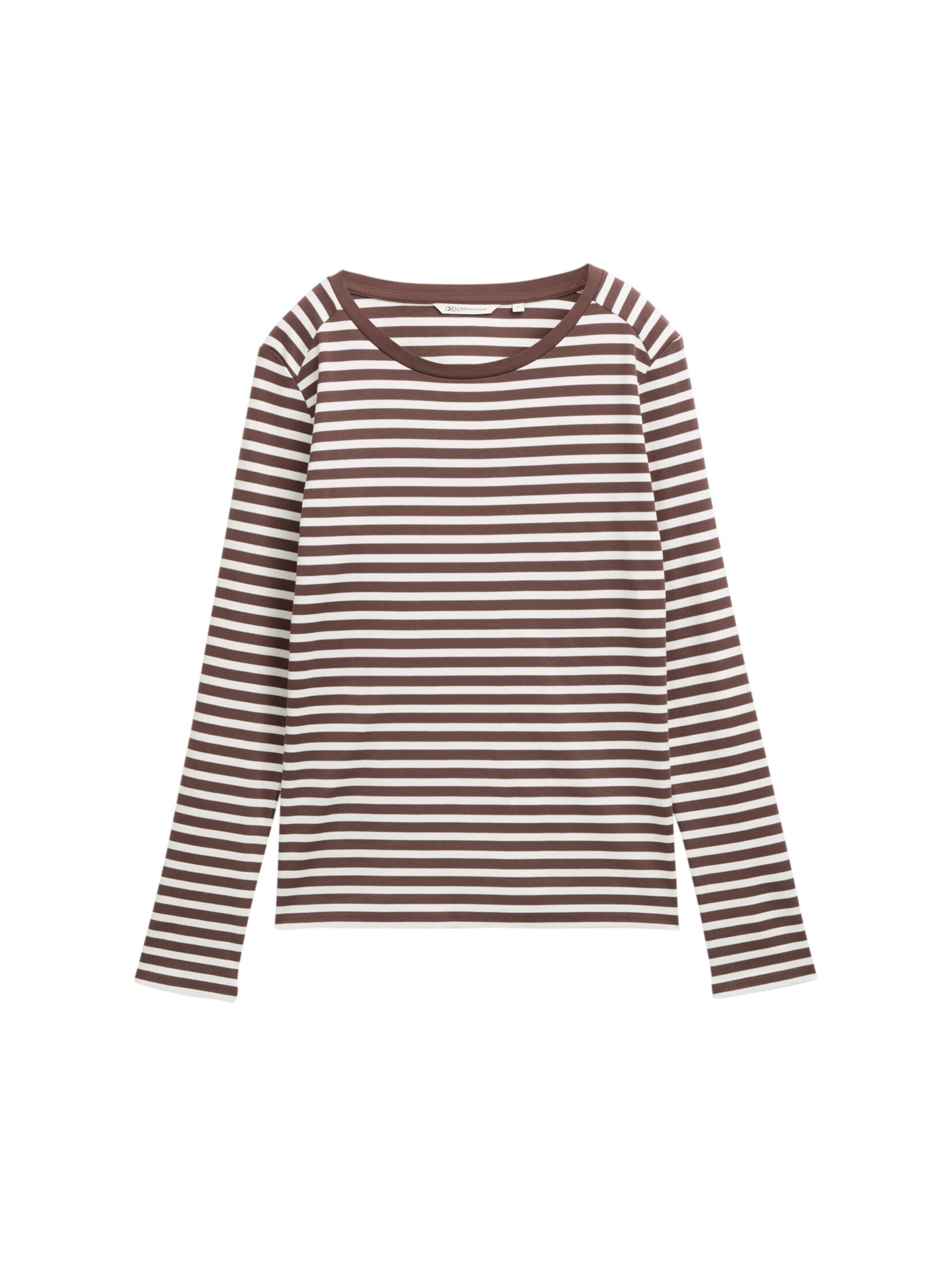 TOM TAILOR DENIM Shirt in Braun: Vorderseite