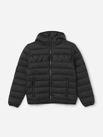 FILA Sportjas 'DIMARO  regular hooded lightweight jacket' in Zwart: voorkant