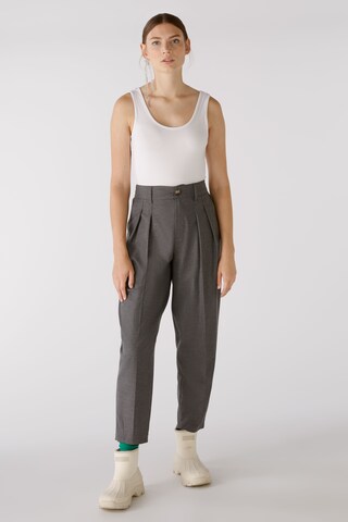 OUI Regular Pleated Pants in Grey