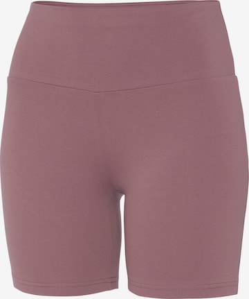 LASCANA Skinny Workout Pants in Purple