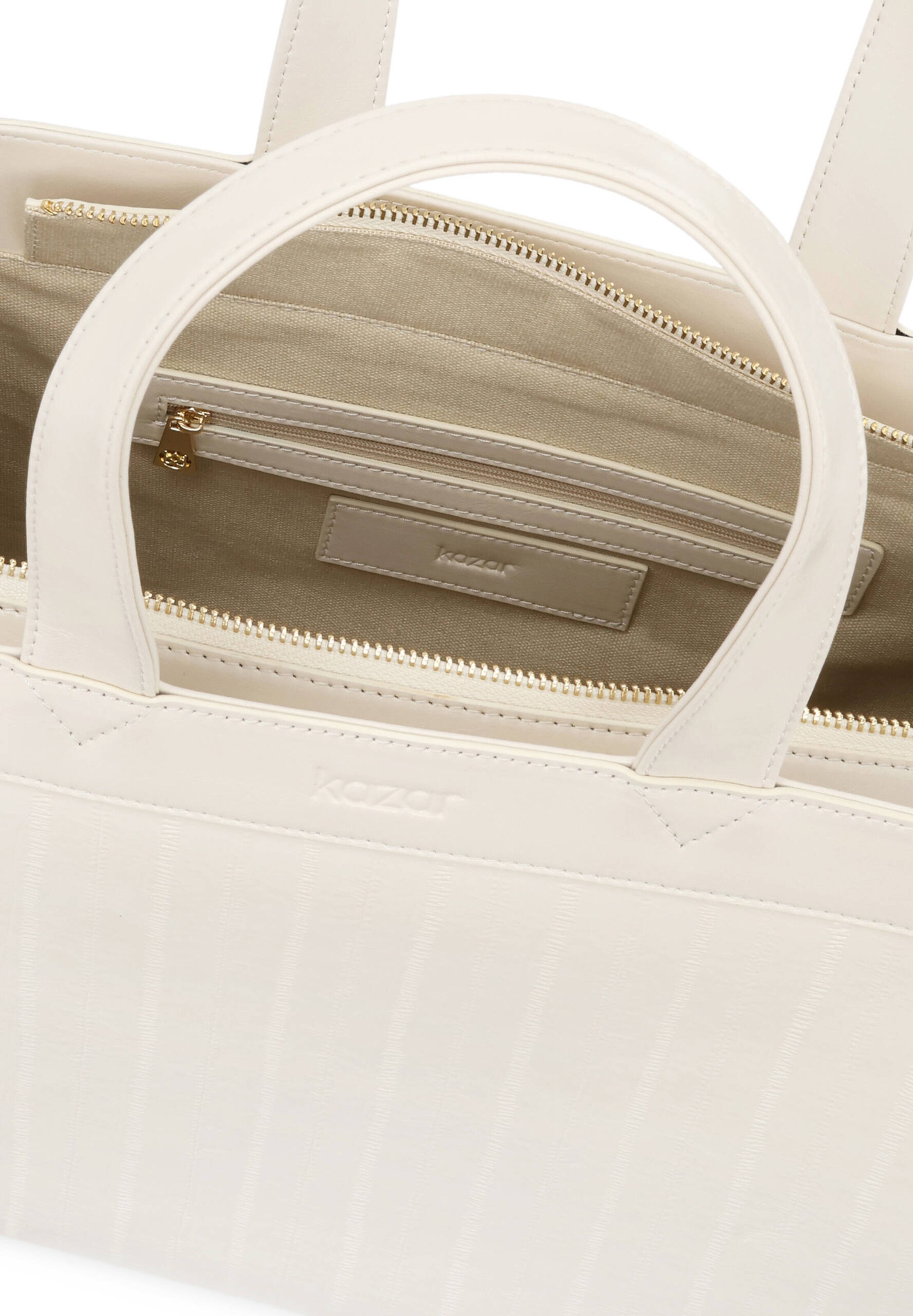 Borsa a mano di Kazar in bianco