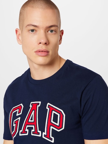 GAP Regular fit T-shirt 'BAS' i blå