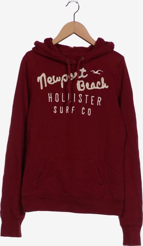 HOLLISTER Sweatshirt & Zip-Up Hoodie in M in Red: front