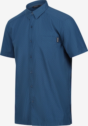 REGATTA Regular Fit Wanderhemd 'Mindano VII' in Blau