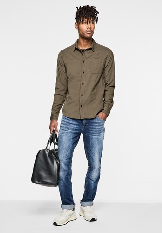 Street One MEN Comfort Fit Hemd in Braun
