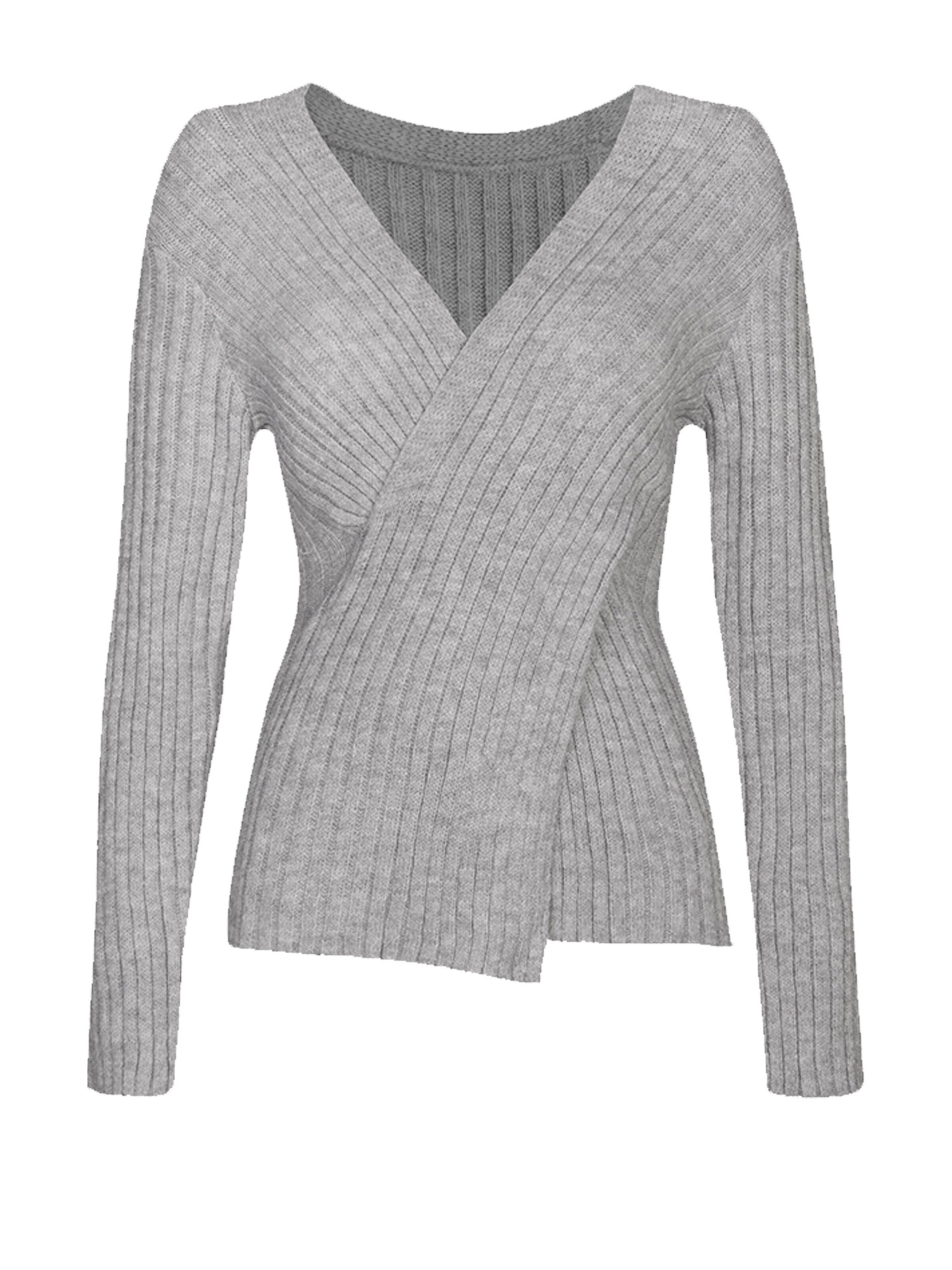 Cupshe Pullover 'CAA06A2G002BB'‌‌‌‌‌ in Grau: Vorderseite