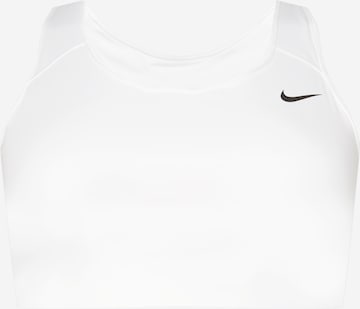 NIKE Sports Bra in White: front