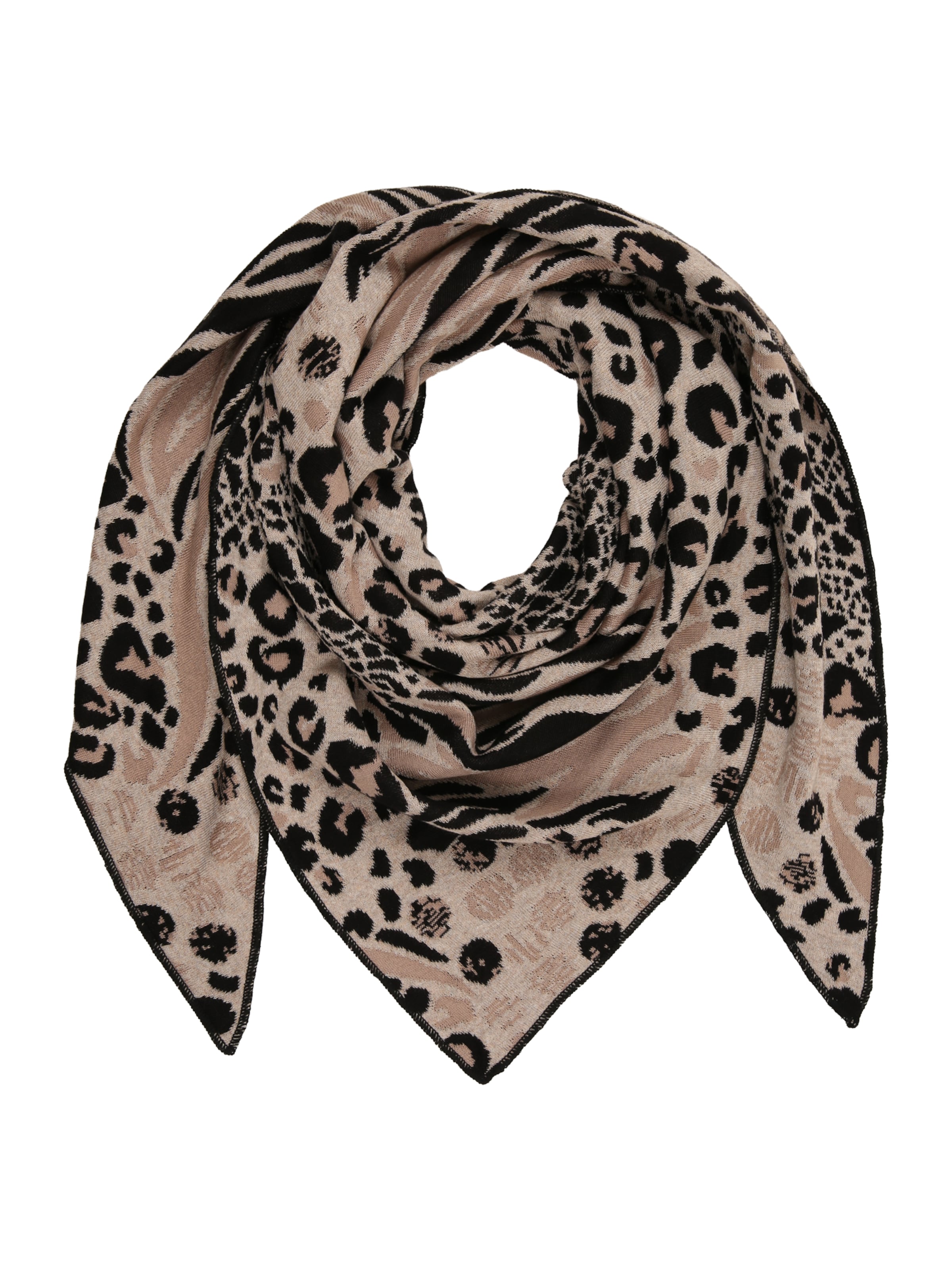 Écharpe Zwillingsherz en beige : devant