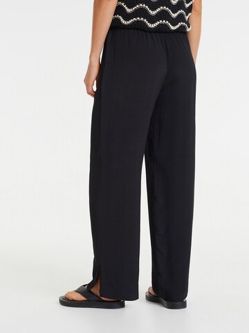 OPUS Wide leg Broek 'Mikali' in Zwart