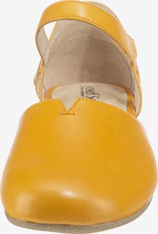 JOSEF SEIBEL Ballet Flats with Strap 'Fiona 67' in Yellow