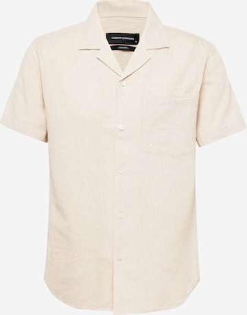 Clean Cut Copenhagen Regular fit Overhemd 'Giles Bowling' in Beige: voorkant