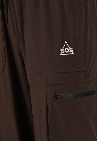 SOS Tapered Sports trousers 'Salonga' in Brown