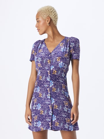 Robe-chemise 'CLAUDIAMA' sessun en violet : devant