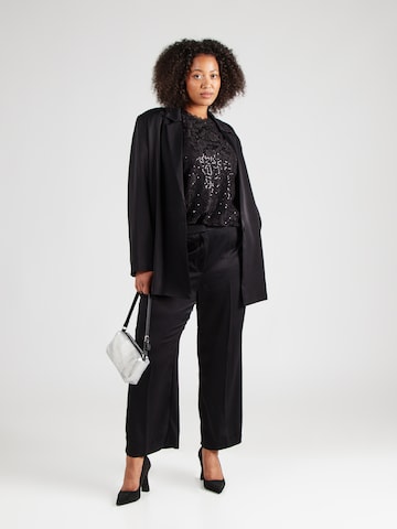 PIECES Curve Bluse 'PCOLLINE' in Schwarz