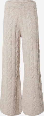 TOPSHOPBootcut/trapezice Hlače - bež boja: prednji dio