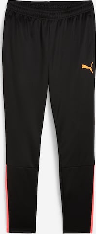 PUMA Tapered Workout Pants 'TeamLIGA' in Black: front