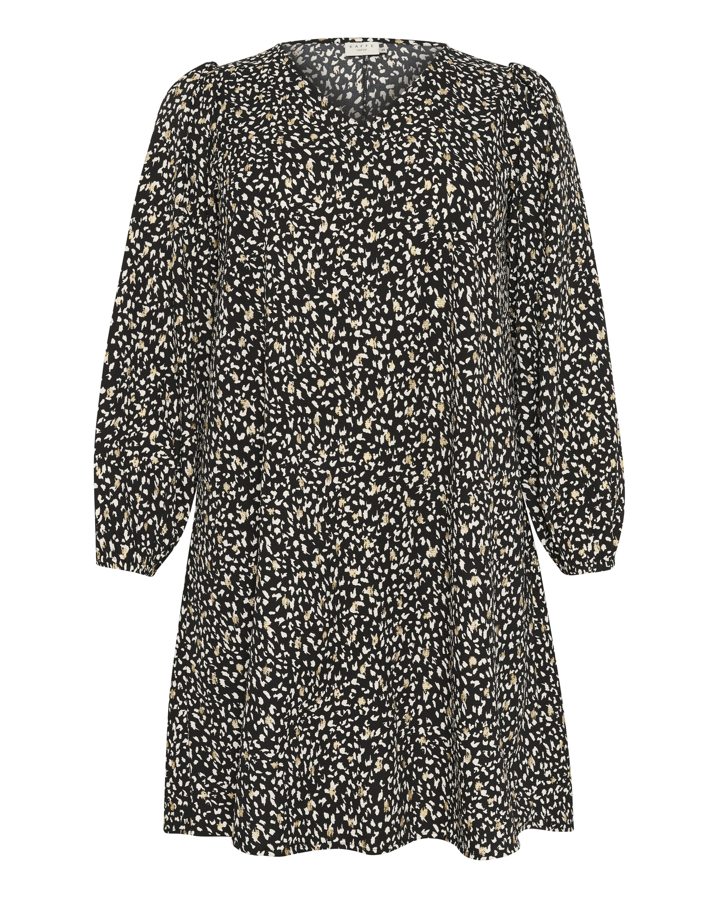 Robe 'Malena' KAFFE CURVE en noir : devant