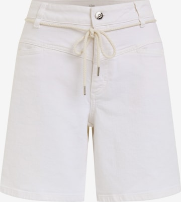 OUI Loosefit Jeans in Beige: voorkant