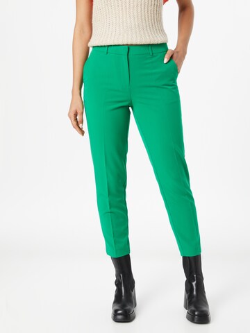 Dorothy Perkins Regular Trousers with creases in Green: front