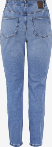 Pieces Petite Tapered Jeans 'Kesia' in Blue