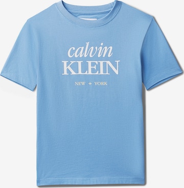 T-Shirt Calvin Klein Jeans en bleu : devant