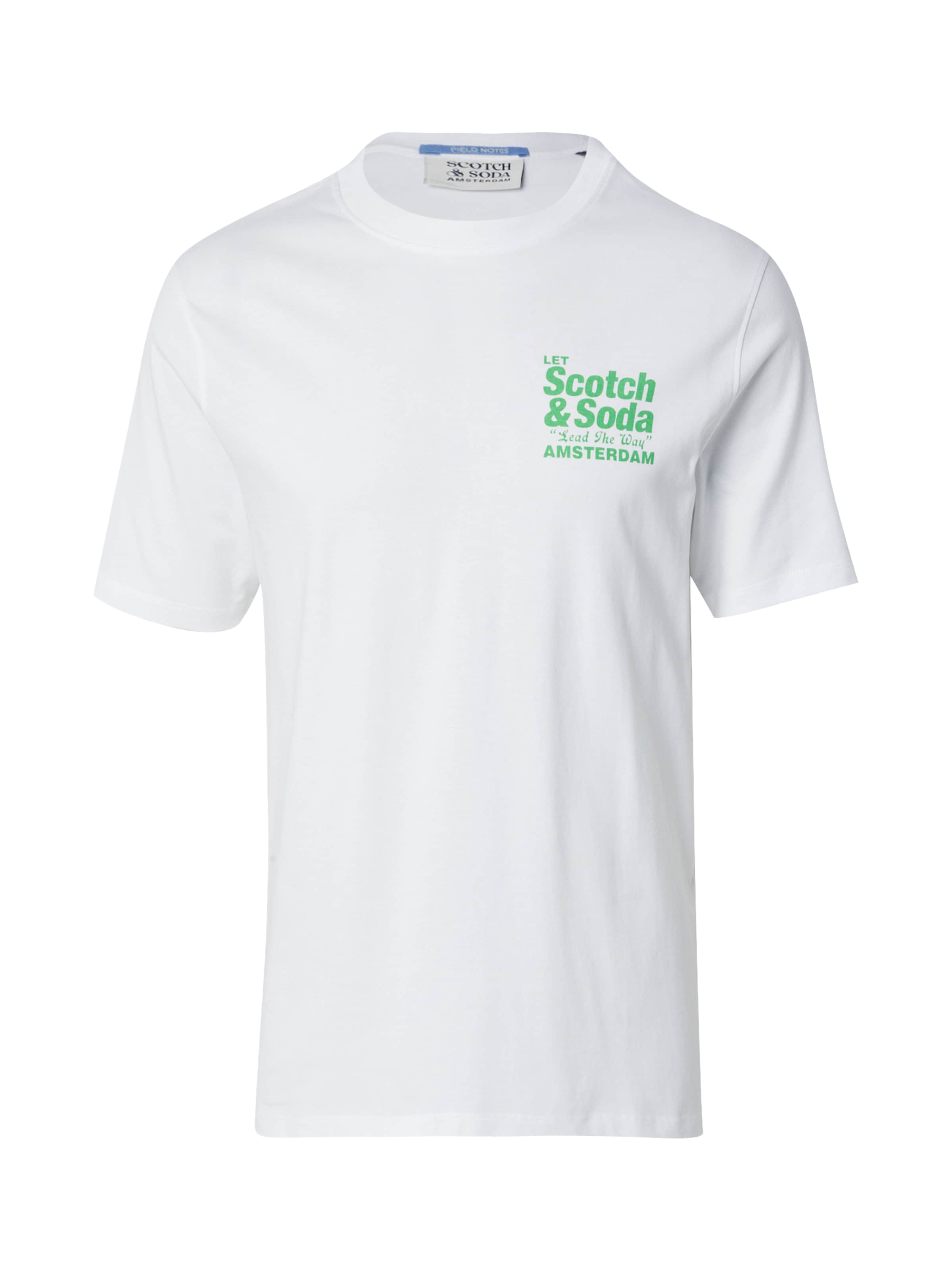 SCOTCH & SODA Тениска в бяло: отпред