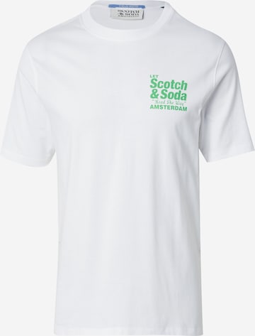 Tricou de la SCOTCH & SODA pe alb: față