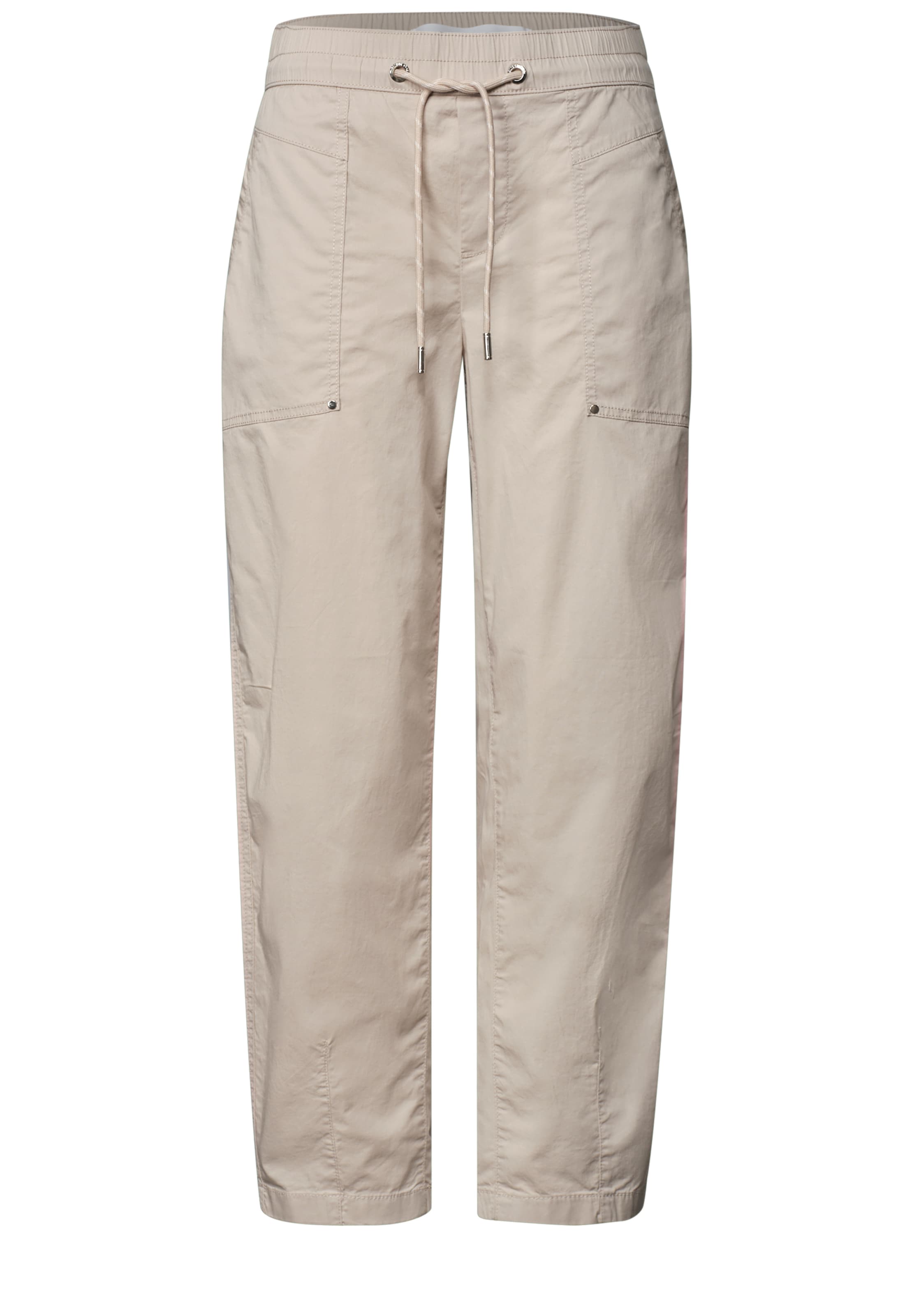STREET ONE Loosefit Hose in Beige: Vorderseite
