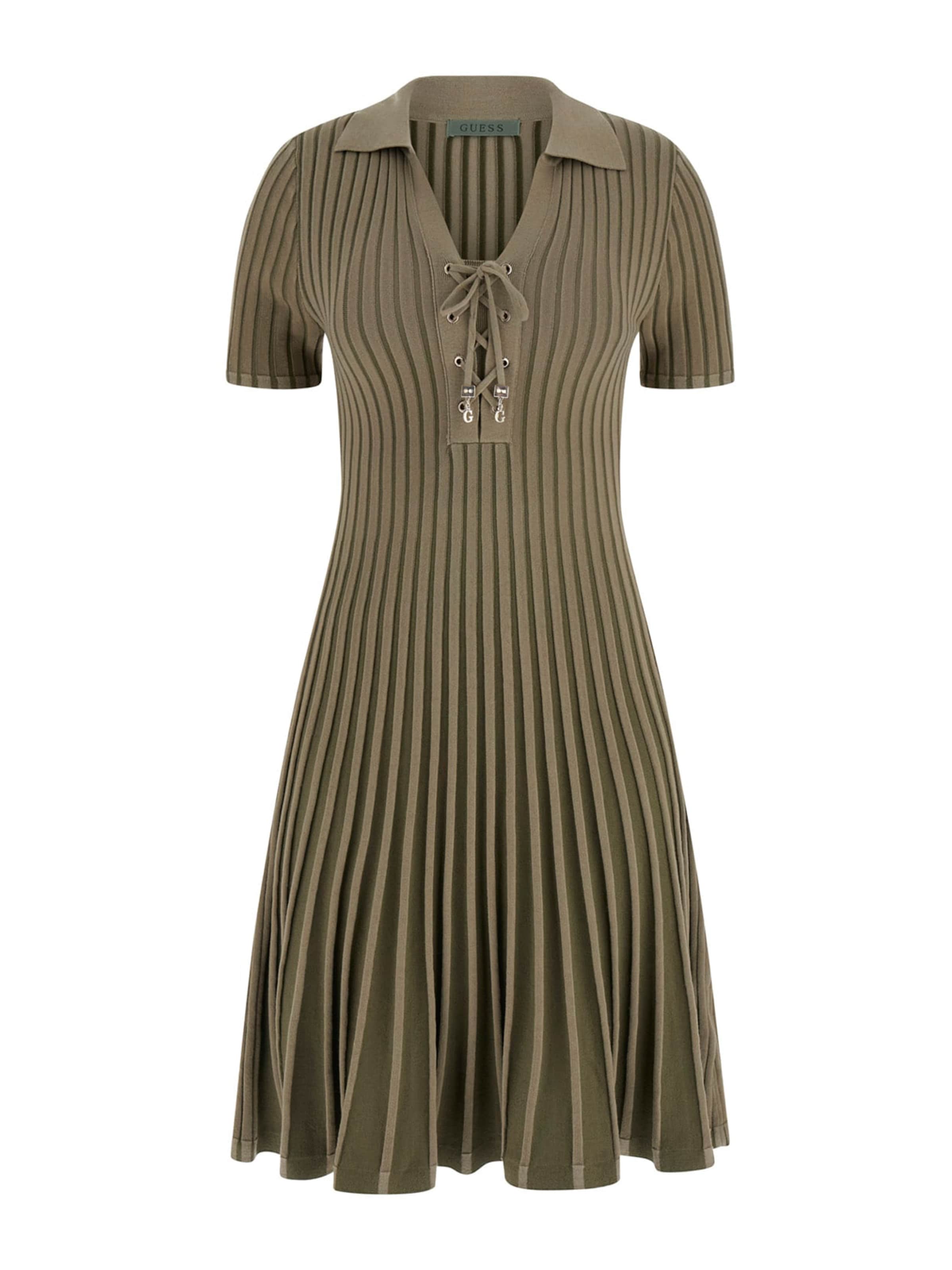 GUESS Sukienka z dzianiny 'REGINA' w kolorze zielony: przód