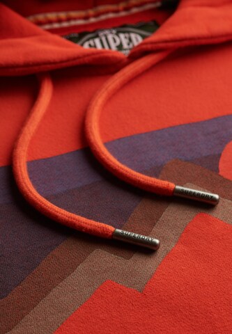 Sweat-shirt Superdry en rouge