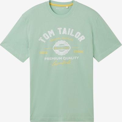 TOM TAILOR T-Shirt en jaune / menthe / blanc, Vue avec produit