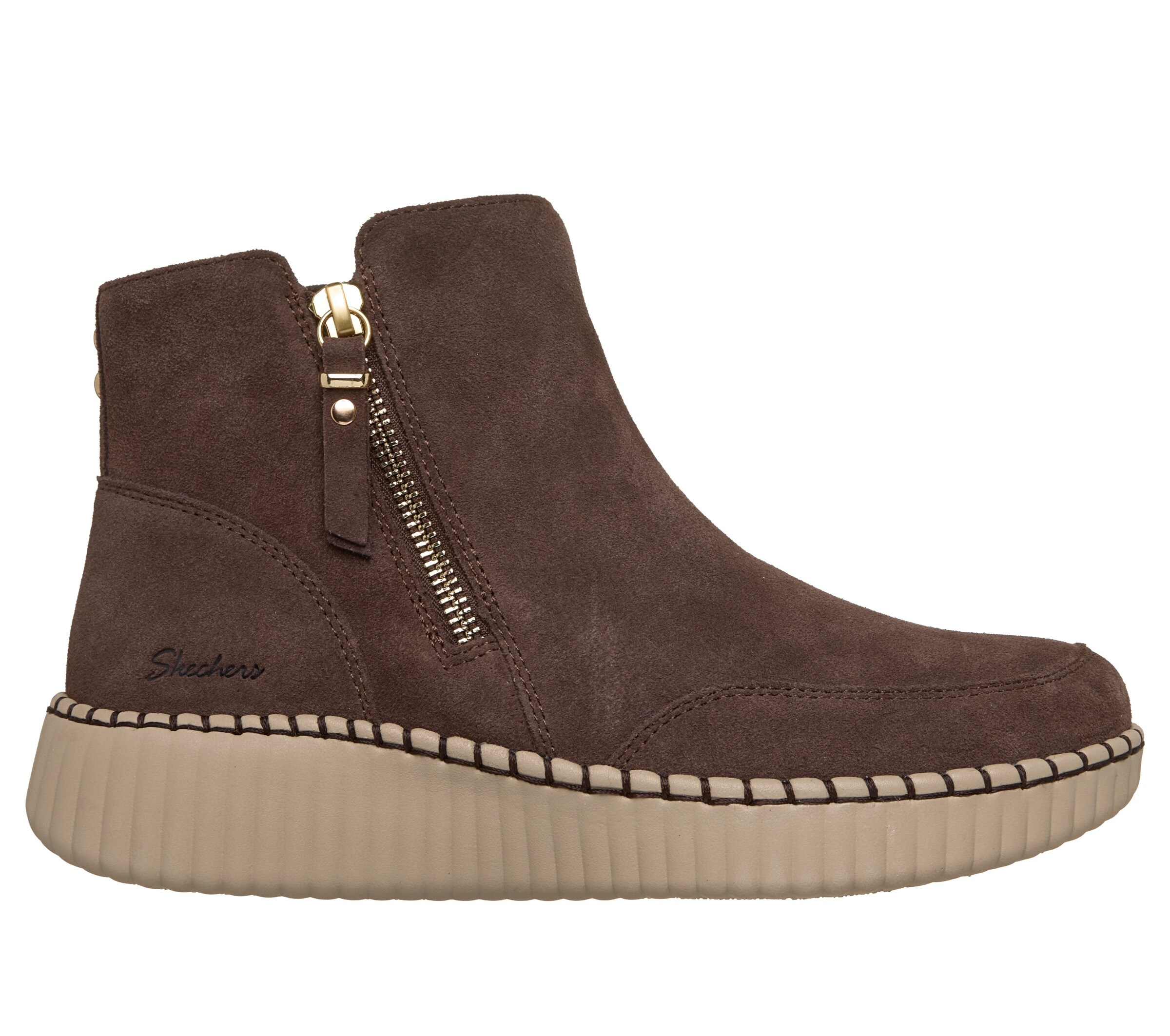 SKECHERS Stiefelette 'Crush' in Braun