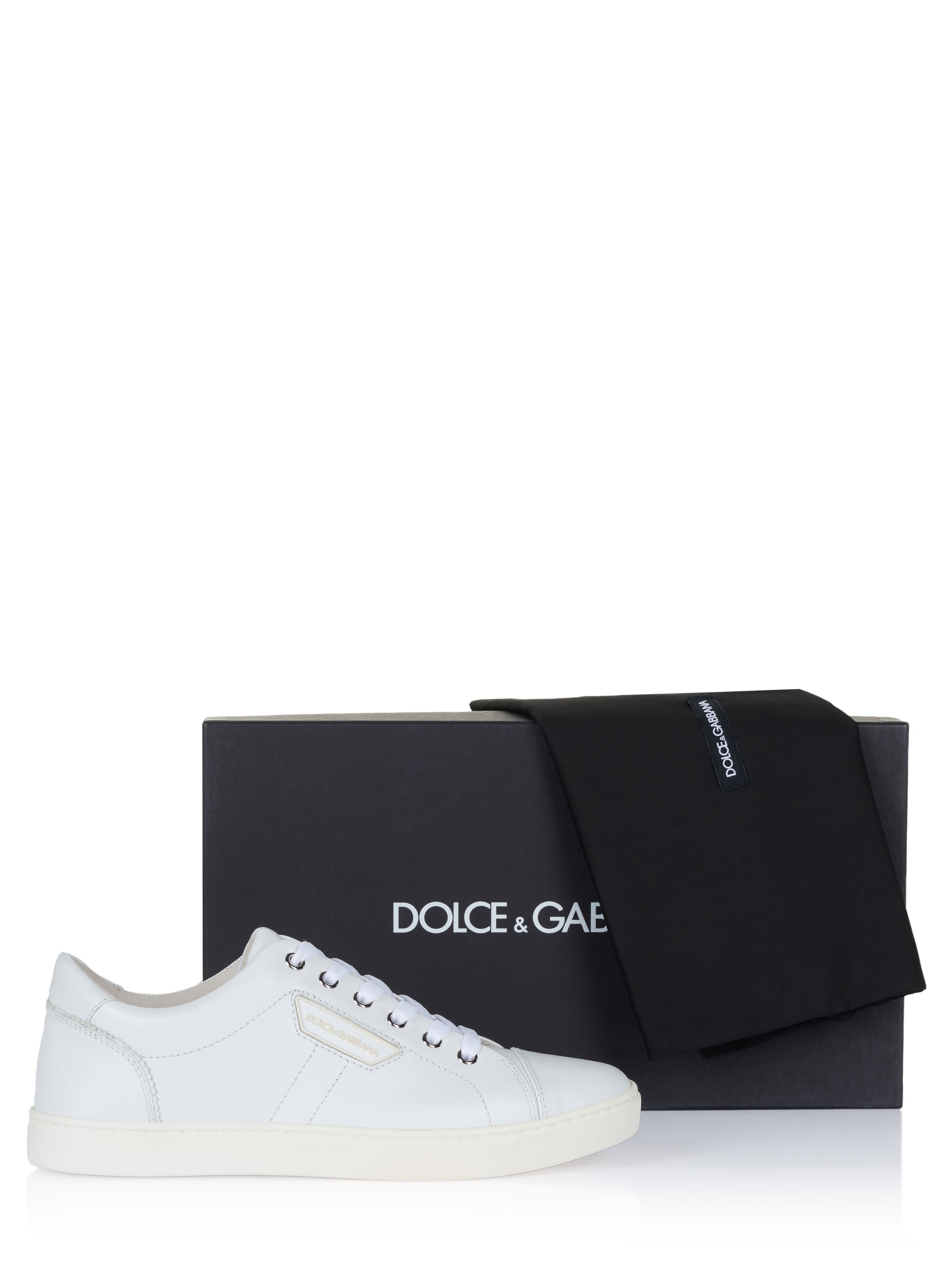 DOLCE & GABBANA Slip-on 'Dolce & Gabbana Sneaker schwarz' in White