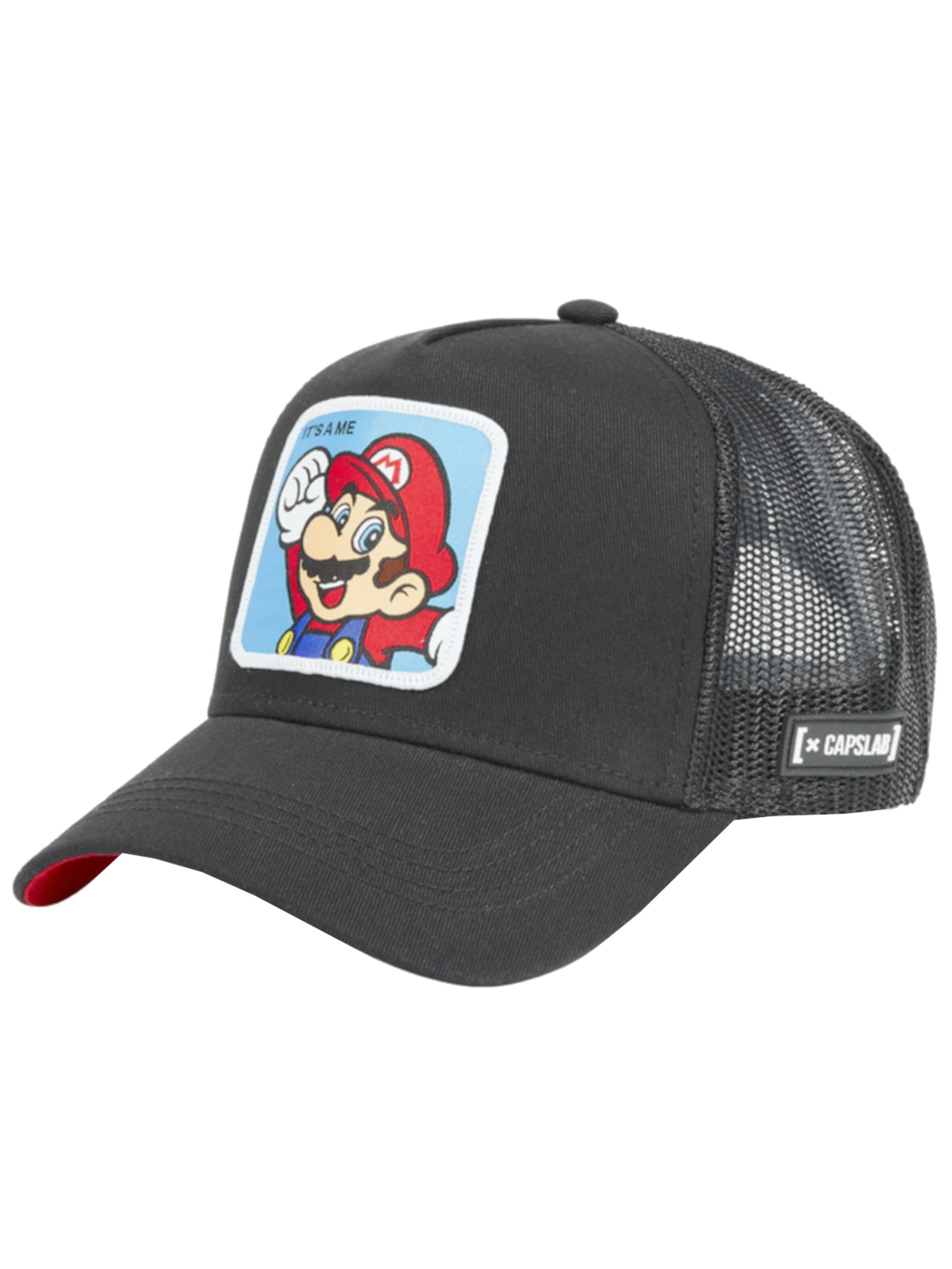 Capslab Cap 'Super Mario Bros'‌‌‌‌‌‌‌‌‌‌ in Schwarz: Vorderseite