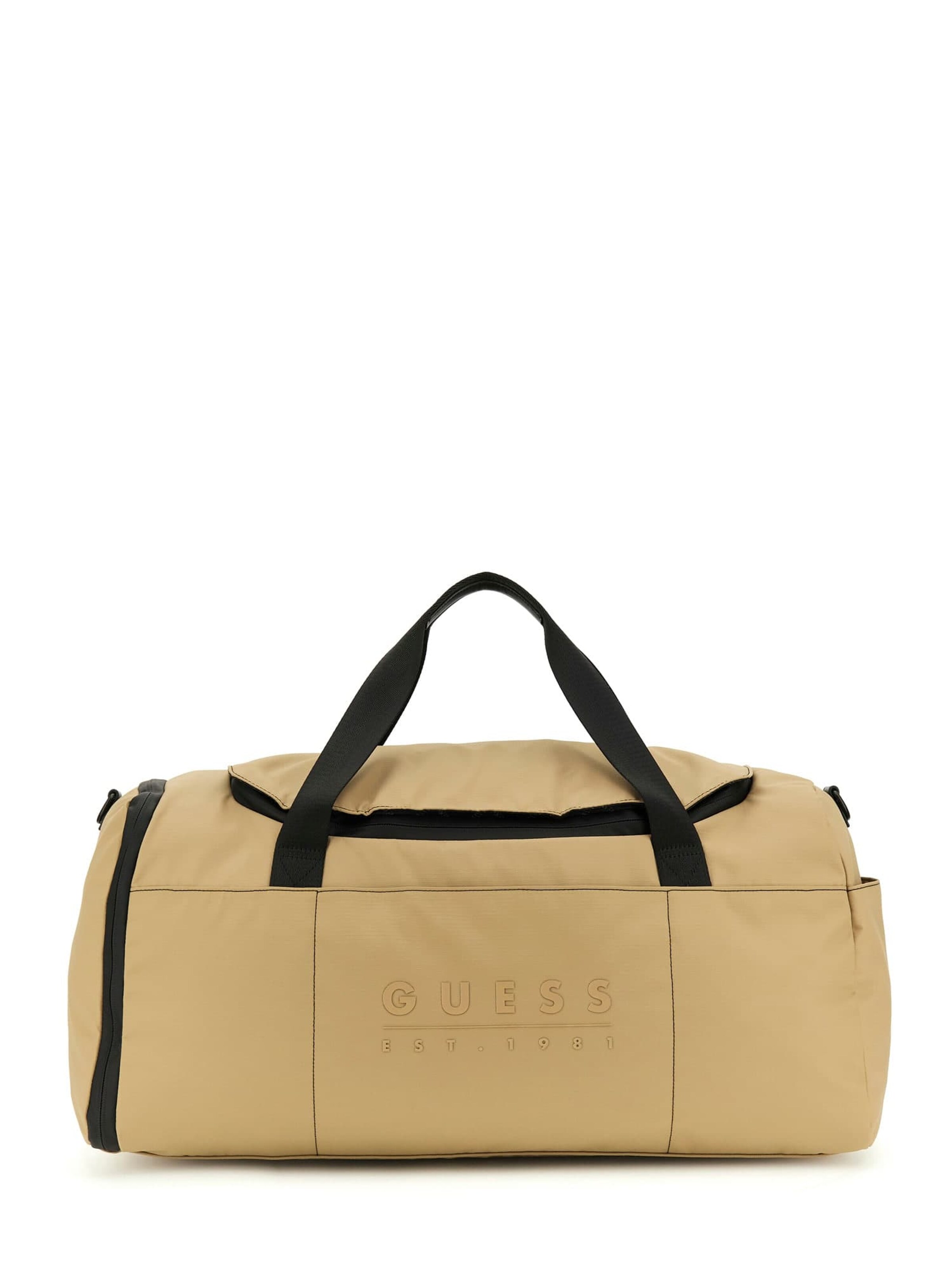 GUESS Travel Bag 'Sondrio' in Beige: front