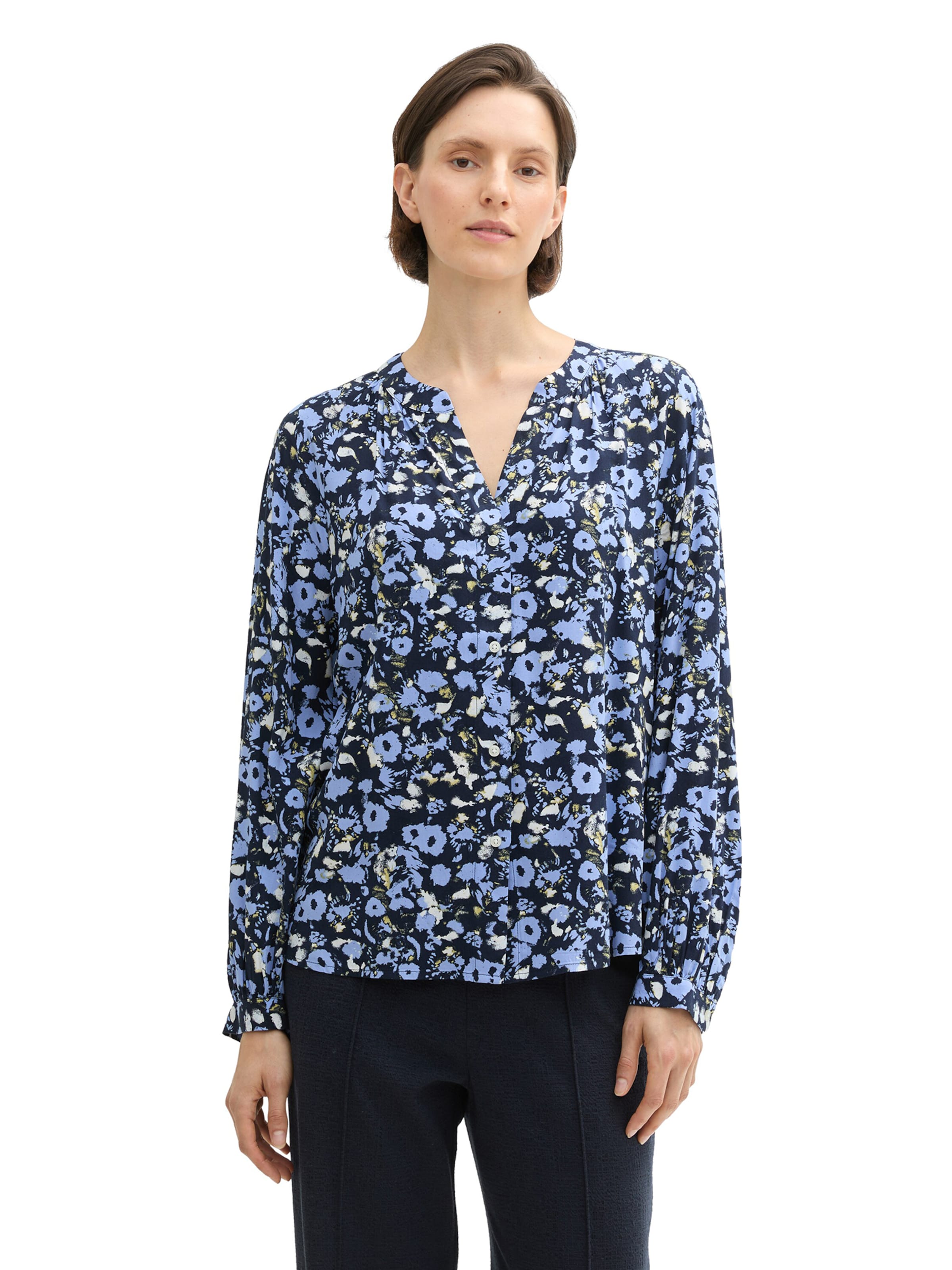 Camicia da donna di TOM TAILOR in blu: frontale
