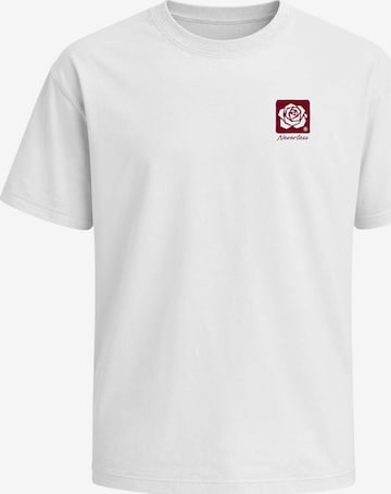 Neverless Shirt 'Rose' in White: front