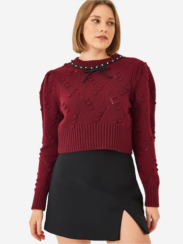 Pull-over 'Pullover' Bianco Lucci en rouge