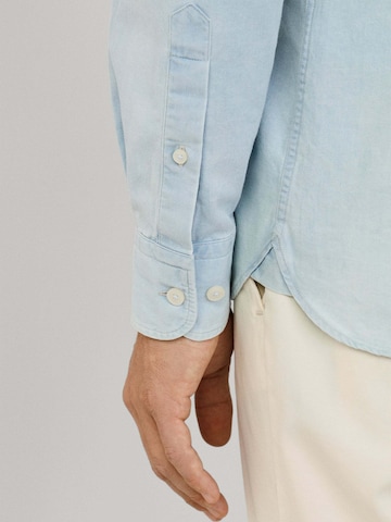 Hackett London Regular fit Overhemd in Blauw