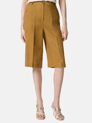 Regular Pantalon 'PINKO CATTOLICA BERMUDA TELA DI LINO BERMUDA' PINKO en marron : devant
