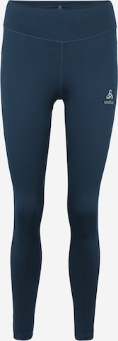 ODLO Skinny Workout Pants in Blue: front