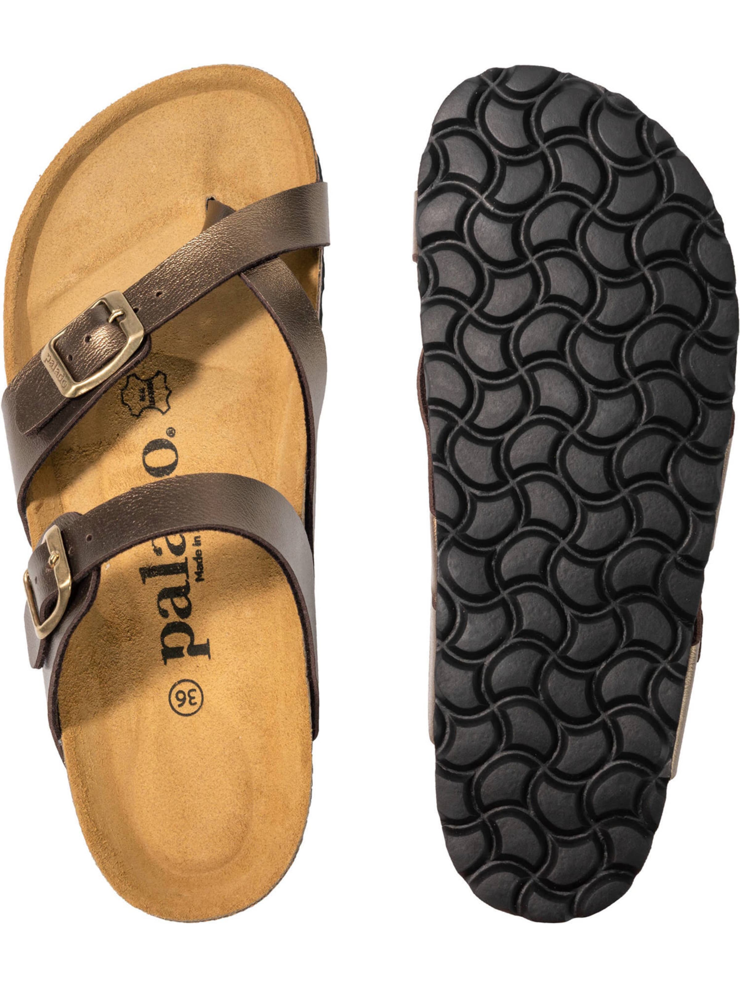 Palado T-bar sandals 'Cres' in Bronze